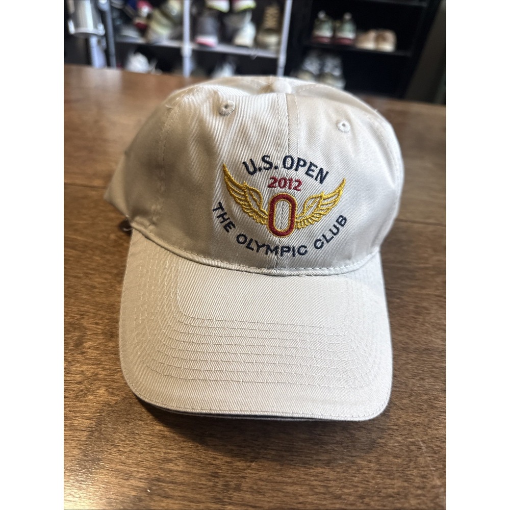 US Open Baseball Cap Golf Hat 2012 The Olympic Club USGA Member Adjustable Tan